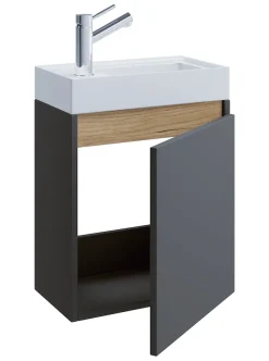 VCM Waschtisch »2 tlg. Hängeschrank Gäste-WC Waschbecken Softclose Cosila« 2 Stk. tlg.