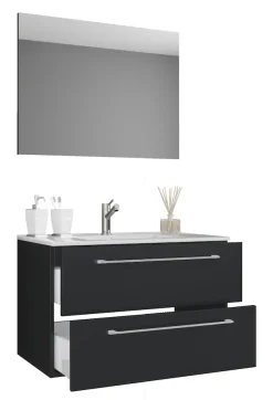 VCM Waschtisch »3-tlg. Waschplatz Waschtisch Badinos Schublade SP« 3 Stk. tlg.