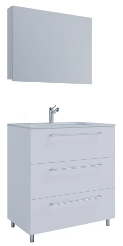VCM Waschtisch »3-tlg. Waschplatz Waschtisch Badinos Schublade SP« 3 Stk. tlg.
