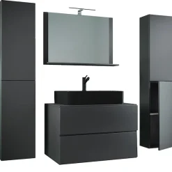 VCM Waschtisch »5-tlg Waschtisch Badmöbel 80cm Lendas XL Schublade« 5 Stk. tlg.