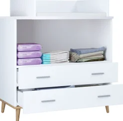 VCM Wickelkommode »Wickelkommode Wickeltisch Wickelregal Lindas« 80 cm