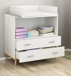VCM Wickelkommode »Wickelkommode Wickeltisch Wickelregal Lindas« 80 cm