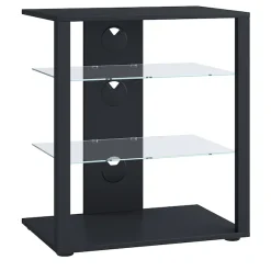 VCM Wohnzimmertisch »Hifi Möbel Rack Alu Glas Phono Mediaregal Folas« 1 Stk. tlg.