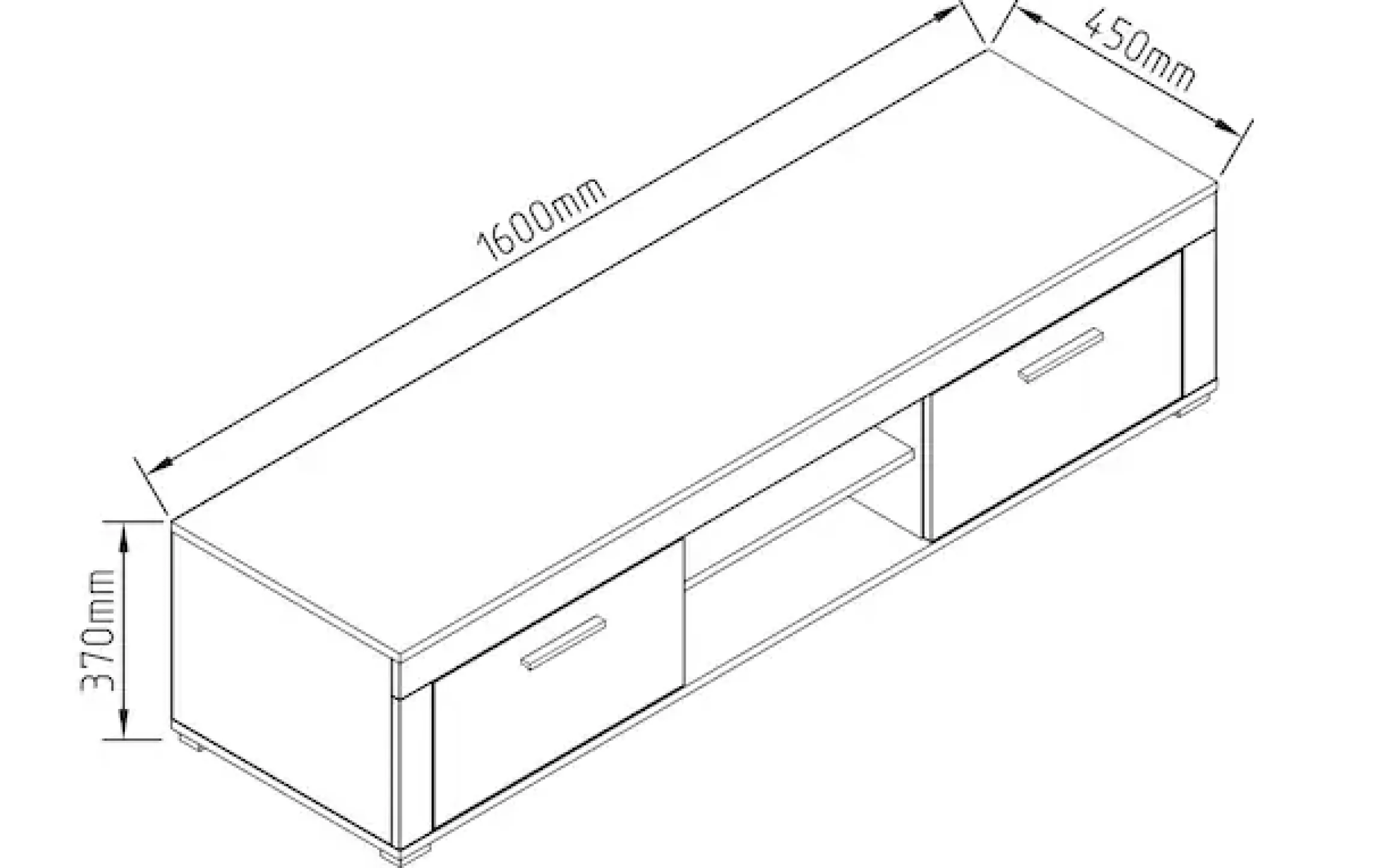 VCM Wohnzimmertisch »Holz TV Lowboard Möbel Fernsehschrank Usilo XL« 1 Stk. tlg.
