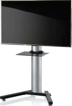 VCM Wohnzimmertisch »TV Fernseh Ständer Standfuß Alu Stadino Mini ZW« 1 Stk. tlg.