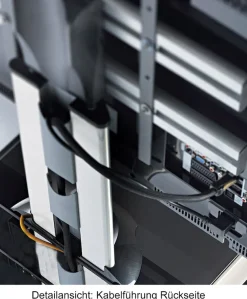 VCM Wohnzimmertisch »TV Standfuß Ständer Rack Alu Glas Rollen Bilano« 1 Stk. tlg.