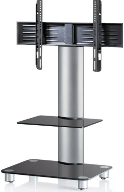 VCM Wohnzimmertisch »TV Standfuß Glas Fernseh Rollen Ständer Fuß Tosal« 1 Stk. tlg.