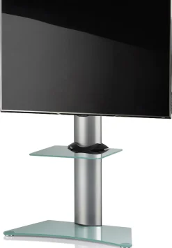 VCM Wohnzimmertisch »Universal TV Fernseh Ständer Standfuß Alu Zental« 1 Stk. tlg.