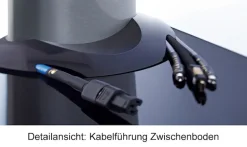 VCM Wohnzimmertisch »Universal TV Fernseh Ständer Standfuß Alu Zental« 1 Stk. tlg.
