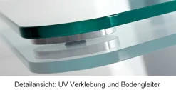 VCM Wohnzimmertisch »Universal TV Fernseh Ständer Standfuß Alu Zental« 1 Stk. tlg.