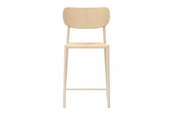 Venture Home Barhocker »Polly, Barhocker mit Rückenlehne und geflochtenem Seilsitz, 120 kg« 1 Stk. tlg. Tresenstuhl, Rattan, Stahlrahmen, geflochtenes Seil, hell