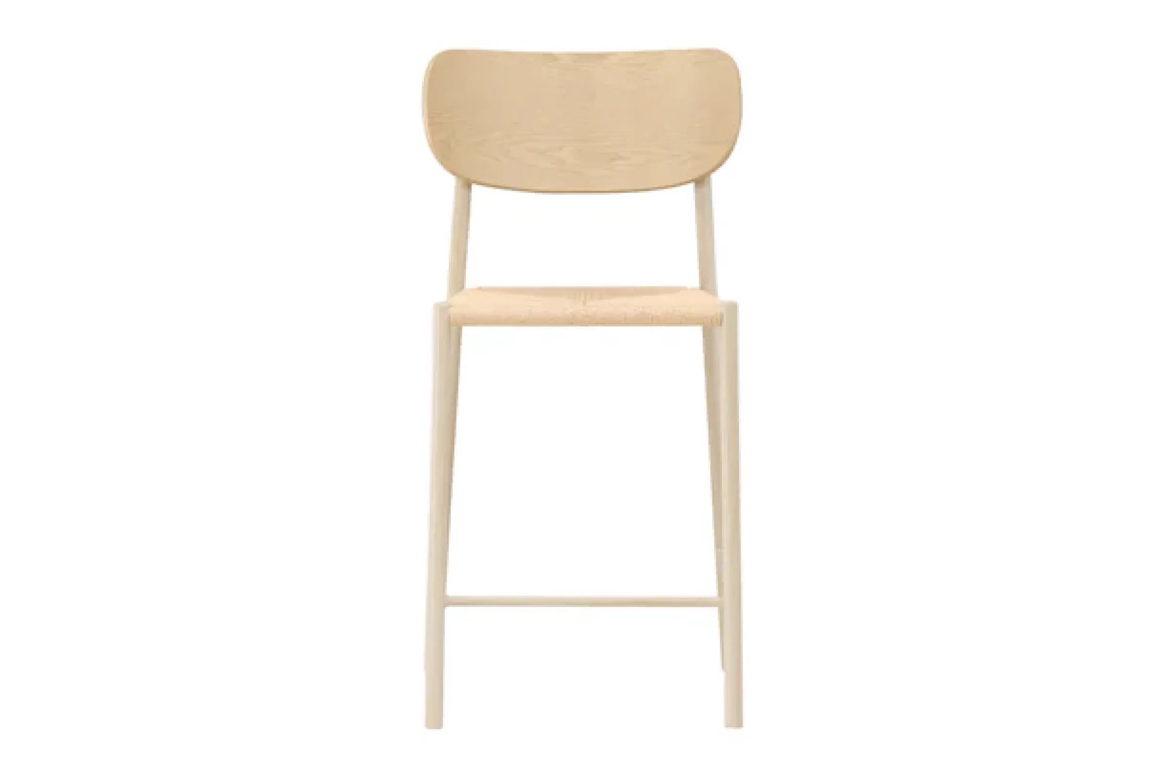 Venture Home Barhocker »Polly, Barhocker mit Rückenlehne und geflochtenem Seilsitz, 120 kg« 1 Stk. tlg. Tresenstuhl, Rattan, Stahlrahmen, geflochtenes Seil, hell