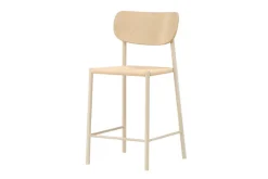 Venture Home Barhocker »Polly, Barhocker mit Rückenlehne und geflochtenem Seilsitz, 120 kg« 1 Stk. tlg. Tresenstuhl, Rattan, Stahlrahmen, geflochtenes Seil, hell