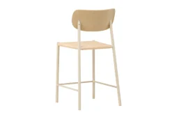 Venture Home Barhocker »Polly, Barhocker mit Rückenlehne und geflochtenem Seilsitz, 120 kg« 1 Stk. tlg. Tresenstuhl, Rattan, Stahlrahmen, geflochtenes Seil, hell