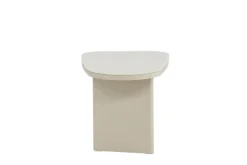 Venture Home Beistelltisch »Grönvik, ovaler Beistelltisch 70 × 45 cm mit Glasplatte in Beige« Ablagetisch, Glas transparent, MDF-Gestell beige, oval, dekorativ