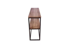 Venture Home Beistelltisch »Rise, schmaler Nachttisch in heller Eschenoptik, 45 × 30 cm« Schlafzimmertisch, MDF, Papierlaminat, Metallrahmen, schlank, urban