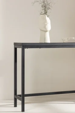 Venture Home Beistelltisch »Rise, rechteckiger Beistelltisch in elegantem Schwarz, 110 × 30 cm« Ablagetisch minimalistisch, Metallgestell, pflegeleicht