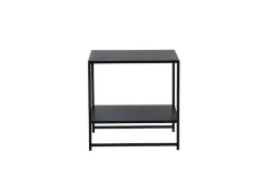 Venture Home Beistelltisch »Staal, Beistelltisch mit Ablageboden, 50 × 50 cm« Wohnzimmertisch, Pulverbeschichtung, schlank, kultiviert, modern
