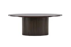 Venture Home Couchtisch »Bianca, ovaler Couchtisch in warmem Mokka, 120 × 55 cm« Sofatisch, MDF, gebeizt, oval, behaglich, wohnlich