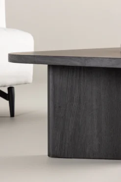 Venture Home Couchtisch Sofatisch, MDF, oval, flach, großzügig, modern