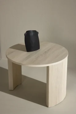 Venture Home Couchtisch Sofatisch, MDF, rund, abgerundet, kompakt, dezent, klassisch