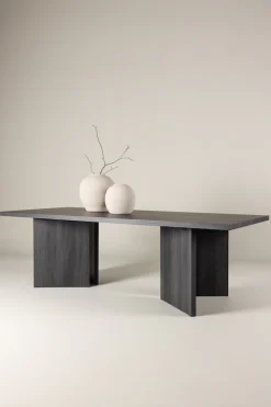 Venture Home Esstisch »Bassholmen, rechteckiger Esstisch in elegantem Schwarz, 240 × 100 cm« Esszimmertisch, MDF, rechteckig, einheitlich, geräumig, robust