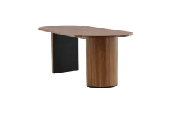 Venture Home Esstisch »Bianca, ovaler Esstisch mit Furnier-Veredelung, 200 × 90 cm« Esszimmertisch, MDF, Holzfurnier-Optik, oval, geräumig, modern