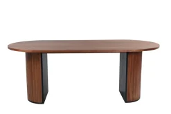Venture Home Esstisch »Bianca, ovaler Esstisch mit Furnier-Veredelung, 200 × 90 cm« Esszimmertisch, MDF, Holzfurnier-Optik, oval, geräumig, modern