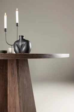 Venture Home Esstisch »Bootcut, runder Esstisch, charakterstark, Ø 110 cm« Esszimmertisch, MDF, einheitliche Lackierung, rund, modern, gesellig