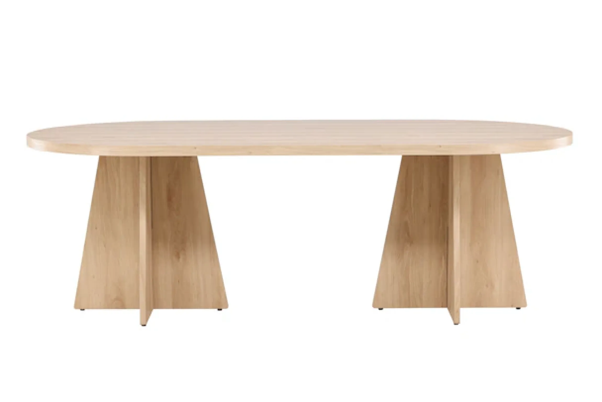 Venture Home Esstisch »Bootcut, rechteckiger Esstisch 230 × 115 cm in warmer Naturoptik« Esszimmertisch, MDF, 3D-Papier, rechteckig, geräumig, einladend