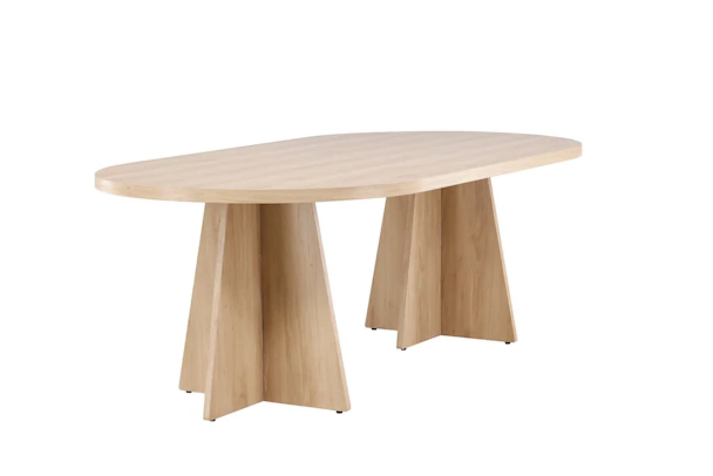 Venture Home Esstisch »Bootcut, rechteckiger Esstisch 230 × 115 cm in warmer Naturoptik« Esszimmertisch, MDF, 3D-Papier, rechteckig, geräumig, einladend