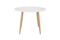 Venture Home Esstisch Esszimmertisch, MDF, Stahlbeine, rund, stilvoll, klassisch