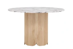 Venture Home Esstisch Esszimmertisch, MDF, Papierlaminat, zentraler Mittelfuß, geräumig