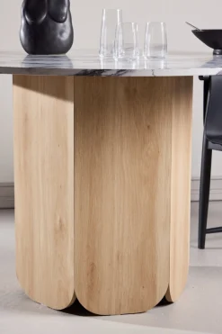 Venture Home Esstisch Esszimmertisch, MDF, Papierlaminat, zentraler Mittelfuß, geräumig