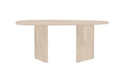 Venture Home Esstisch »Grönvik, ovaler Esstisch in warmer Naturoptik, 180 × 90 cm« Esszimmertisch, MDF, Papierlaminat, oval, geräumig, skandinavisch