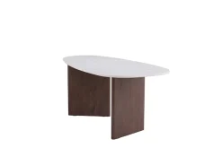 Venture Home Esstisch »Grönvik, ovaler Esstisch in moderner Betonoptik, 180 × 90 cm« Esszimmertisch, MDF, Papierlaminat, oval, geräumig, skandinavisch