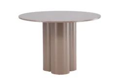 Venture Home Esstisch »Olivia, runder Esstisch in warmem Dunkelbraun, Ø 110 cm« Esszimmertisch, MDF, rund, dunkler Holzton, modern, stilvoll