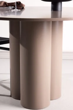 Venture Home Esstisch »Olivia, runder Esstisch in warmem Dunkelbraun, Ø 110 cm« Esszimmertisch, MDF, rund, dunkler Holzton, modern, stilvoll