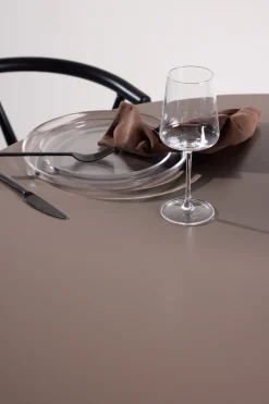 Venture Home Esstisch »Olivia, runder Esstisch in warmem Dunkelbraun, Ø 110 cm« Esszimmertisch, MDF, rund, dunkler Holzton, modern, stilvoll