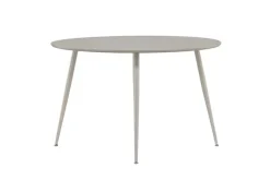 Venture Home Esstisch »Plaza, runder Esstisch in einladendem Beige, einheitlich, Ø 120 cm« Esszimmertisch, MDF, Stahlbeine, rund, harmonisch, einladend