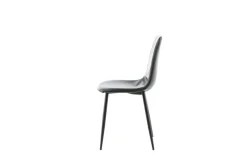 Venture Home Esszimmerstuhl »Polar, 2er-Set Esszimmerstühle in Braun-PU, 150 kg belastbar« () 2 Stk.Polsterstuhl, Lederlook, Metallbeine, abgerundet, edel