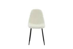 Venture Home Esszimmerstuhl »Polar Fluff, 2er-Set Esszimmerstühle in Weiß-Teddy, 150 kg belastbar« () 2 Stk.Polsterstuhl, Plüsch-Bezug, Metallbeine, weich, kuschelig