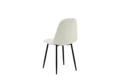 Venture Home Esszimmerstuhl »Polar Fluff, 2er-Set Esszimmerstühle in Weiß-Teddy, 150 kg belastbar« () 2 Stk.Polsterstuhl, Plüsch-Bezug, Metallbeine, weich, kuschelig