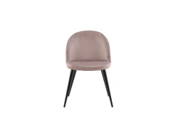 Venture Home Esszimmerstuhl »Velvet, 2er-Set Esszimmerstühle mit Samtbezug, 150 kg belastbar« () 2 Stk.Polsterstuhl, weicher Bezug, Metallbeine, abgerundet