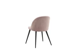 Venture Home Esszimmerstuhl »Velvet, 2er-Set Esszimmerstühle mit Samtbezug, 150 kg belastbar« () 2 Stk.Polsterstuhl, weicher Bezug, Metallbeine, abgerundet
