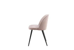 Venture Home Esszimmerstuhl »Velvet, 2er-Set Esszimmerstühle mit Samtbezug, 150 kg belastbar« () 2 Stk.Polsterstuhl, weicher Bezug, Metallbeine, abgerundet