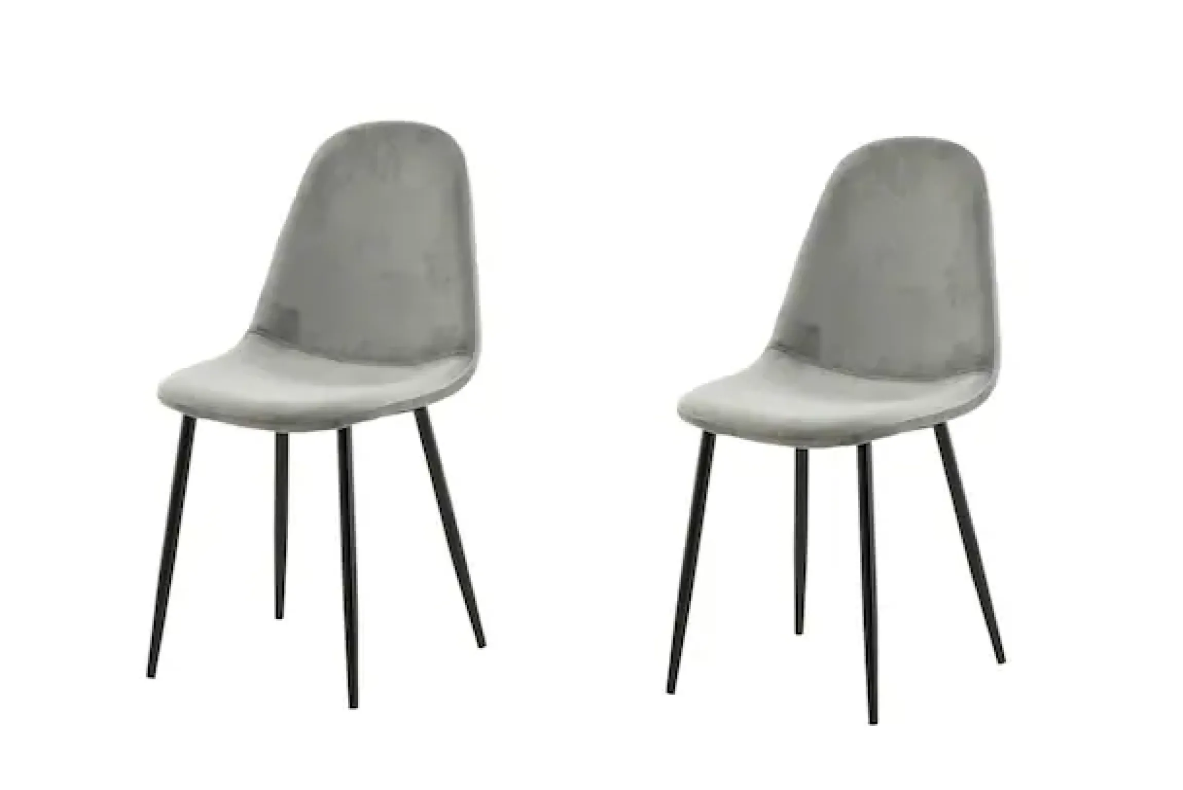 Venture Home Esszimmerstuhl »Polar, 2er-Set Esszimmerstühle in Beige-Samt, 150 kg belastbar« () 2 Stk.Polsterstuhl, Samt-Bezug, Metallbeine, abgerundet, modern