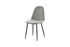 Venture Home Esszimmerstuhl »Polar, 2er-Set Esszimmerstühle in Beige-Samt, 150 kg belastbar« () 2 Stk.Polsterstuhl, Samt-Bezug, Metallbeine, abgerundet, modern