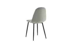 Venture Home Esszimmerstuhl »Polar, 2er-Set Esszimmerstühle in Beige-Samt, 150 kg belastbar« () 2 Stk.Polsterstuhl, Samt-Bezug, Metallbeine, abgerundet, modern