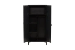 Venture Home Garderobenschrank »Piring, Stauraumschrank aus Stahl, 2 Türen, Höhe 183 cm« Garderobenschrank, Pulverbeschichtung, Stange, Einlegeböden, modern
